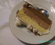 Tort cu mousse de ciocolata si mousse de piersici-1