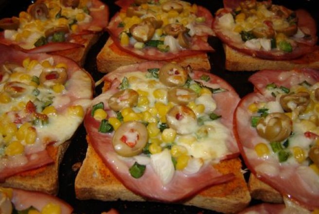 Tartine cu jambon