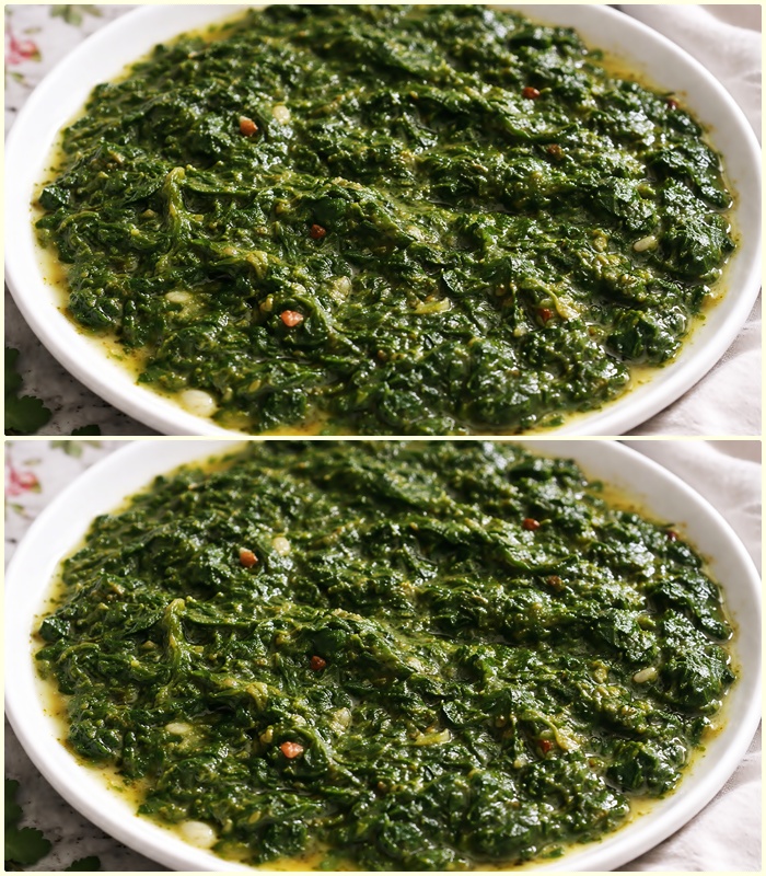 Reteta de spanac scazut cu usturoi, de post