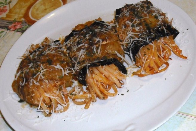 Involtini di melanzane alla norma