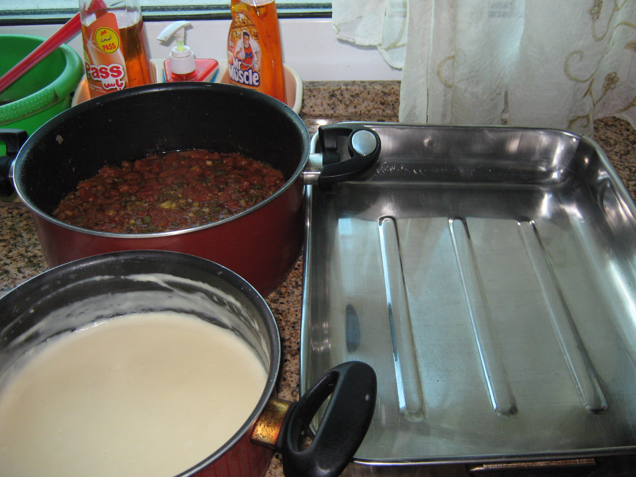 Lasagna cu carne de vita macinata si legume