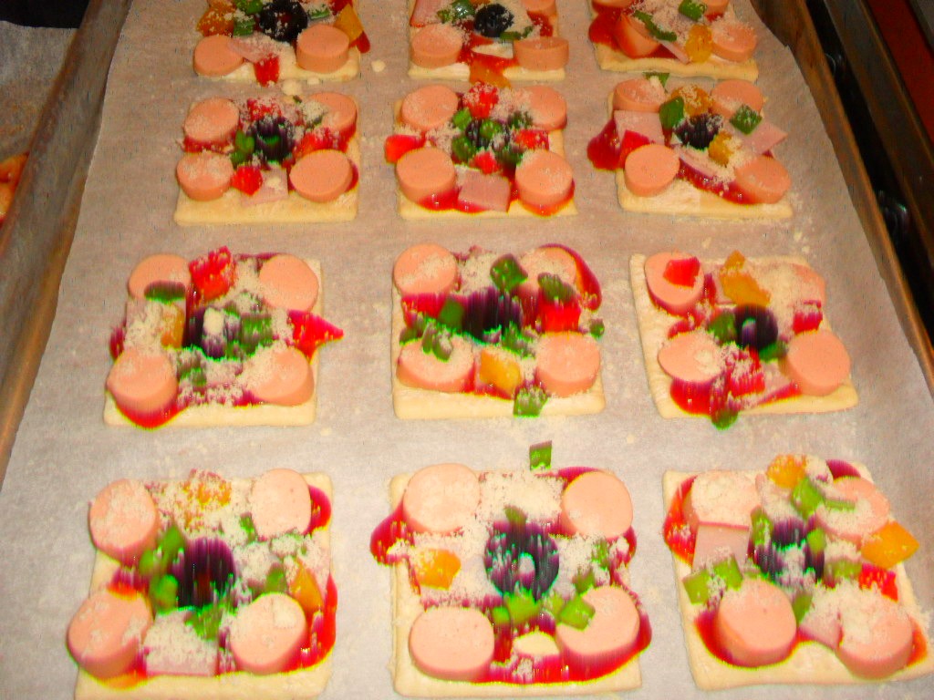 Mini-pizza in foietaj