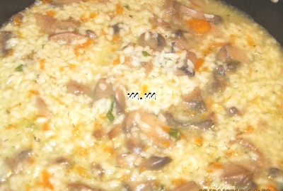 Pilaf de orez si ciuperci