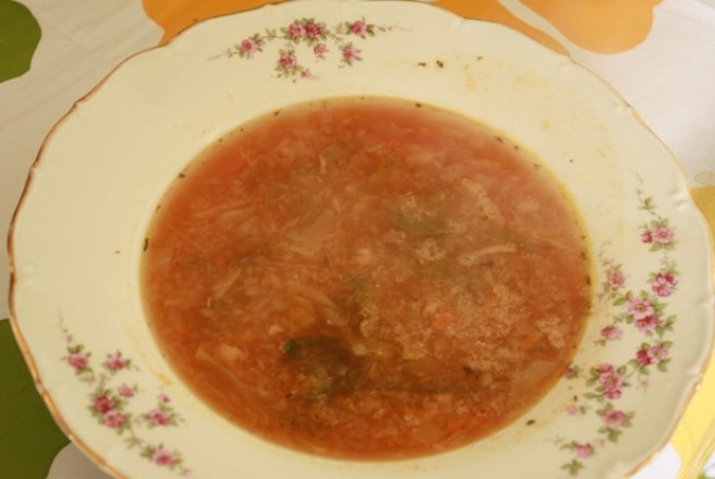 Ciorba de varza/ Luscos de post/fara carne