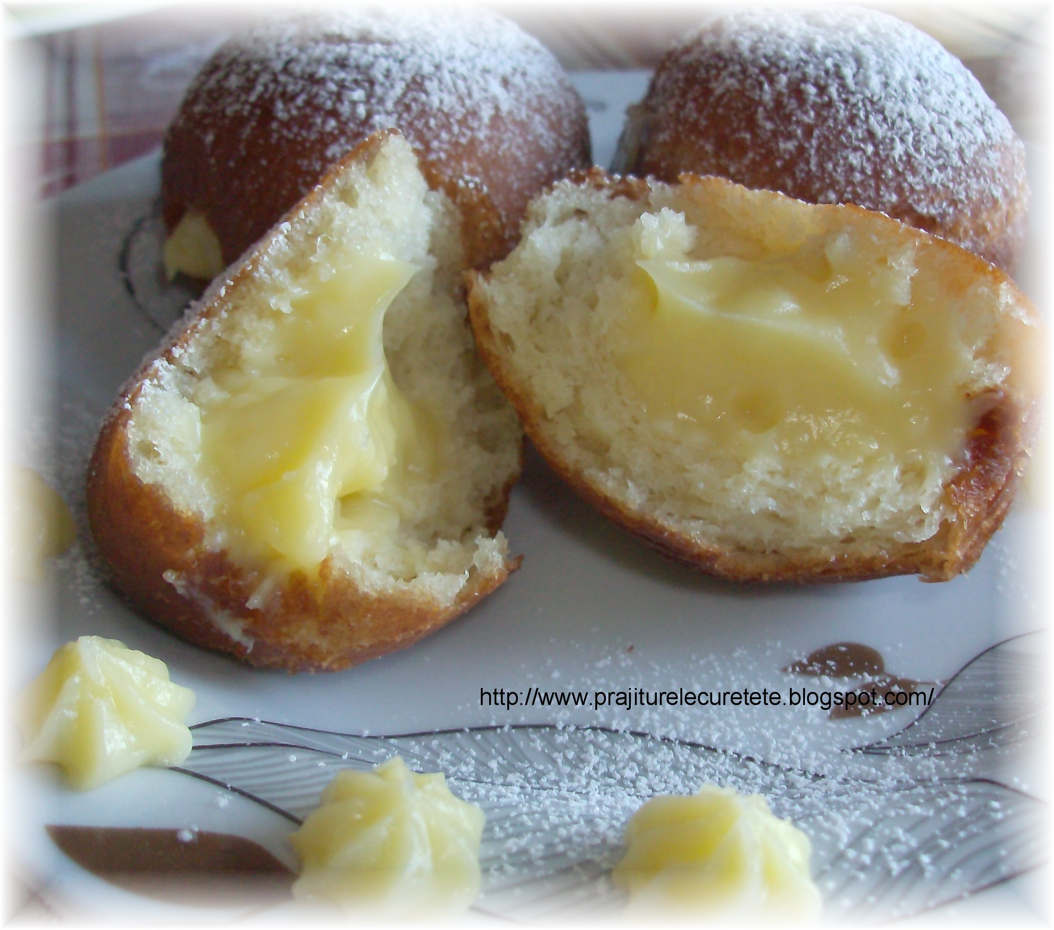 Krapfen cu crema pasticcera