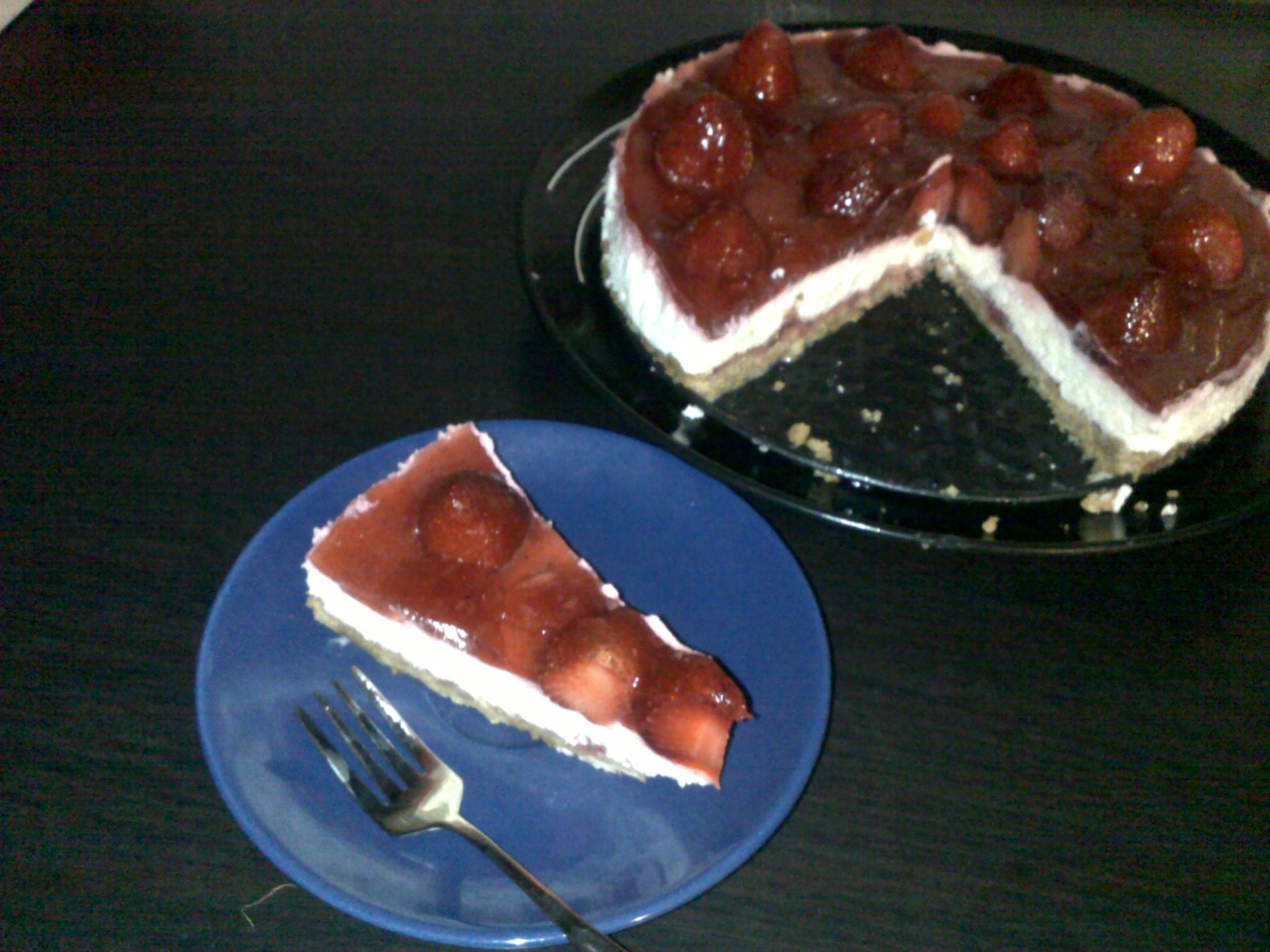 Cheesecake de capsuni