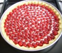 Tarta cu visine si crema frangipane