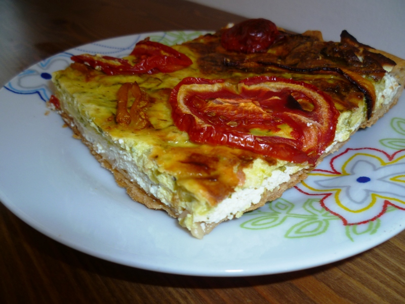 Quiche cu zucchini si ricotta