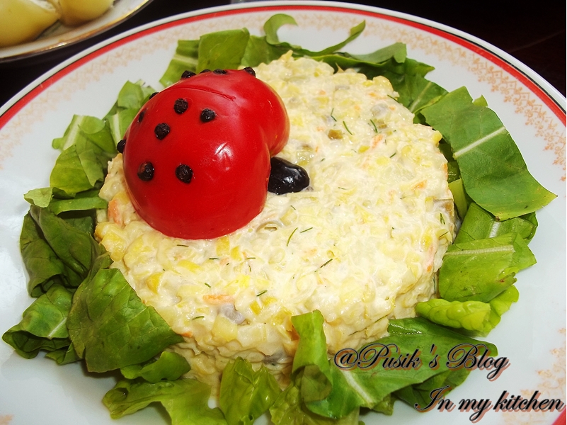 Salata de fasole verde si cartofi