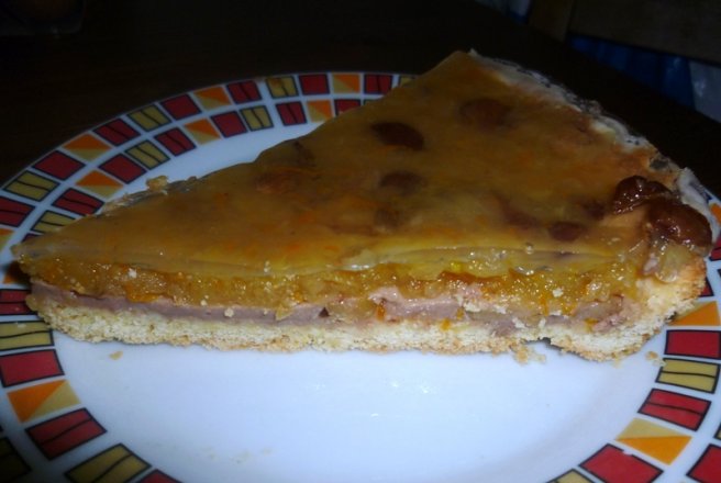 Crostata (tarta) cu mere si panna cotta