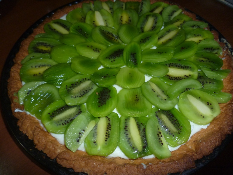 Tarta cu lamaita si kiwi