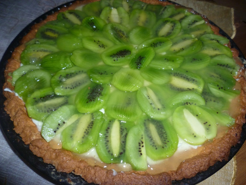 Tarta cu lamaita si kiwi