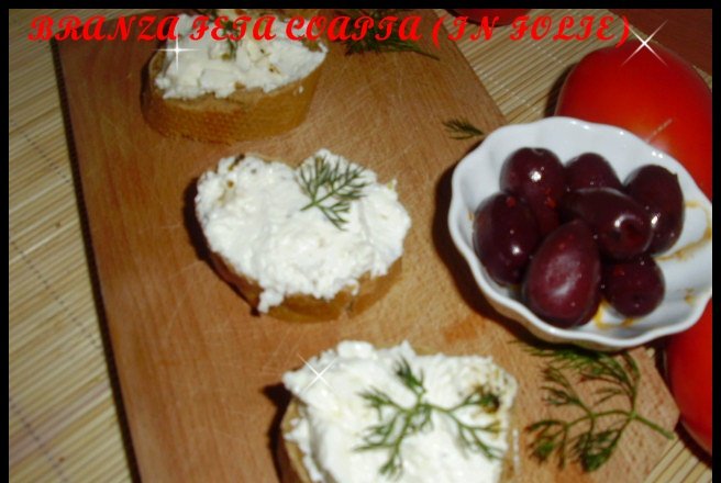 Branza Feta coapta in folie