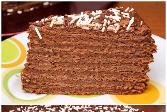 Tort cu ciocolata, foi de ciocolata...ciocolata...ciocolata...