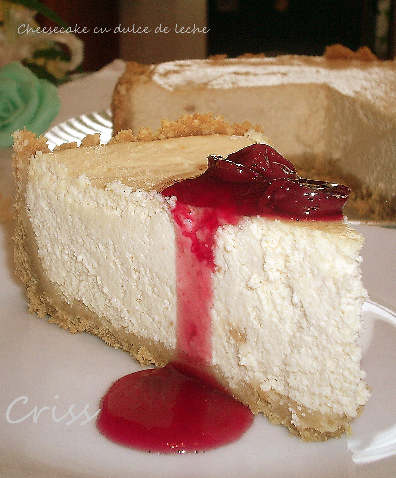 Cheesecake cu dulce de leche