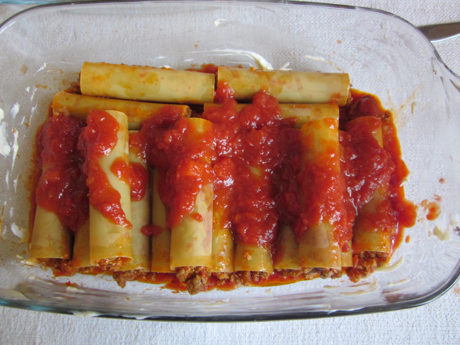 Cannelloni cu carne de vita si porc