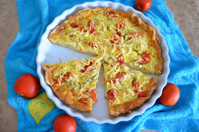 Quiche cu conopida