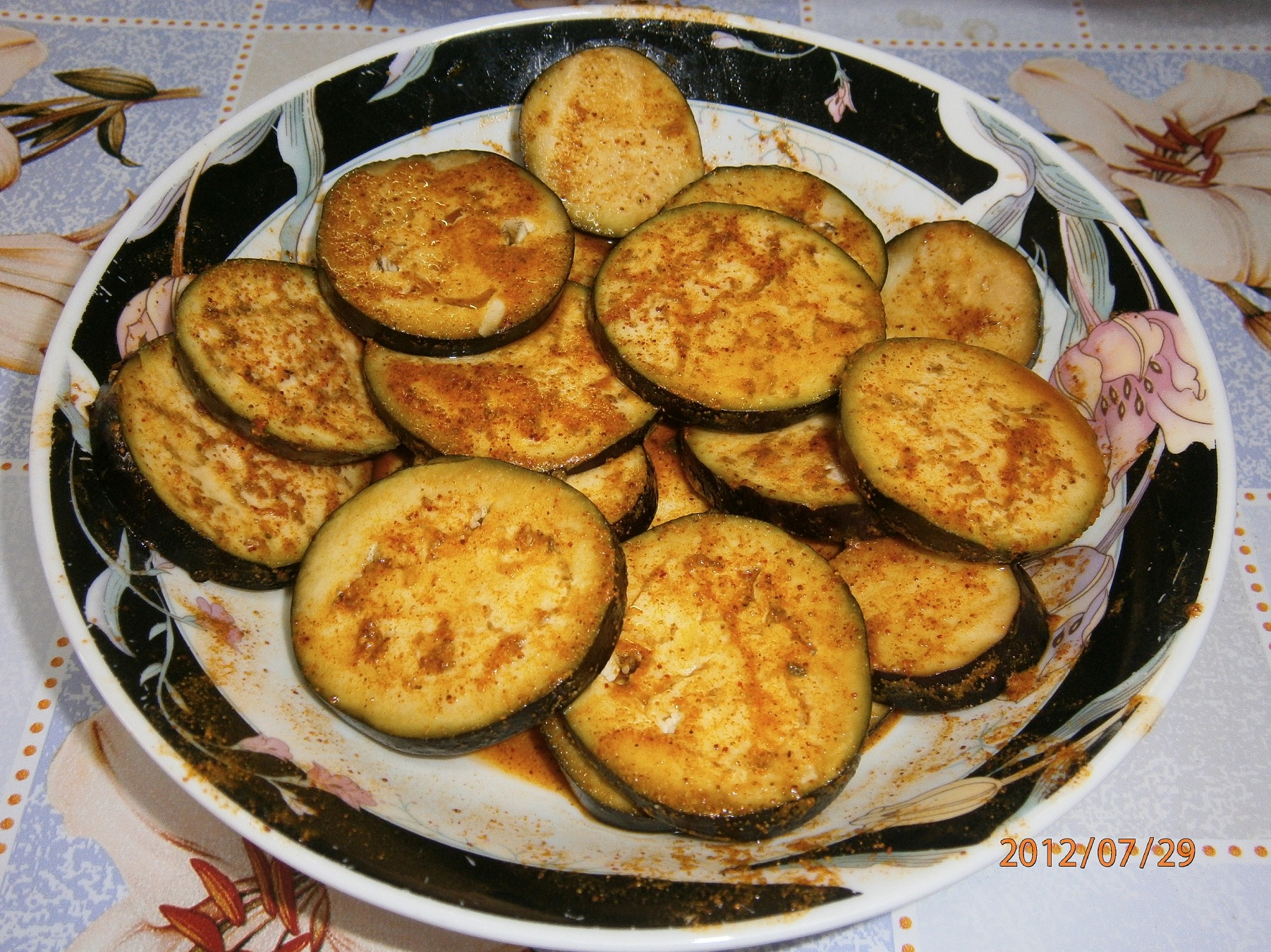 Fried brinjal-Vinete calite (reteta sri lankeza)