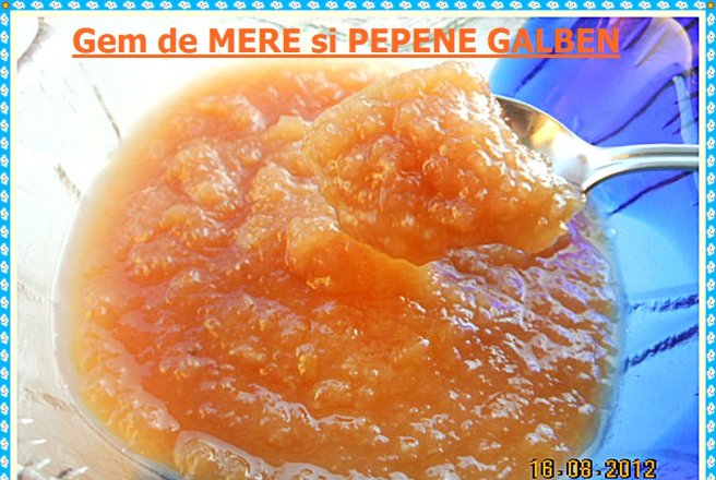 Gem de mere si pepene galben