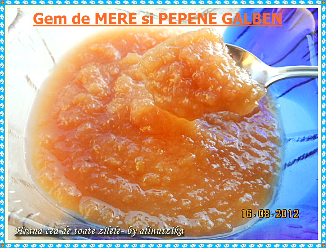 Gem de mere si pepene galben