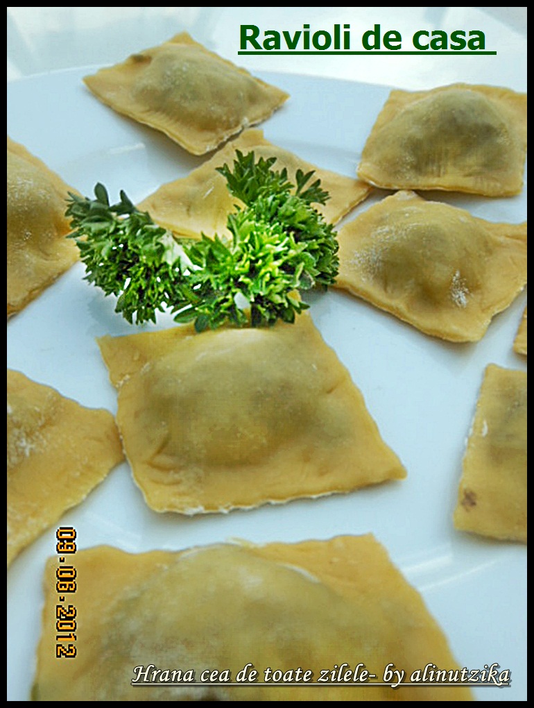 Ravioli de casa - umplute cu ciupeci