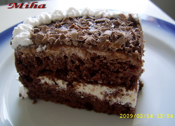 Tort cu blat de cacao si mousse de ciocolata