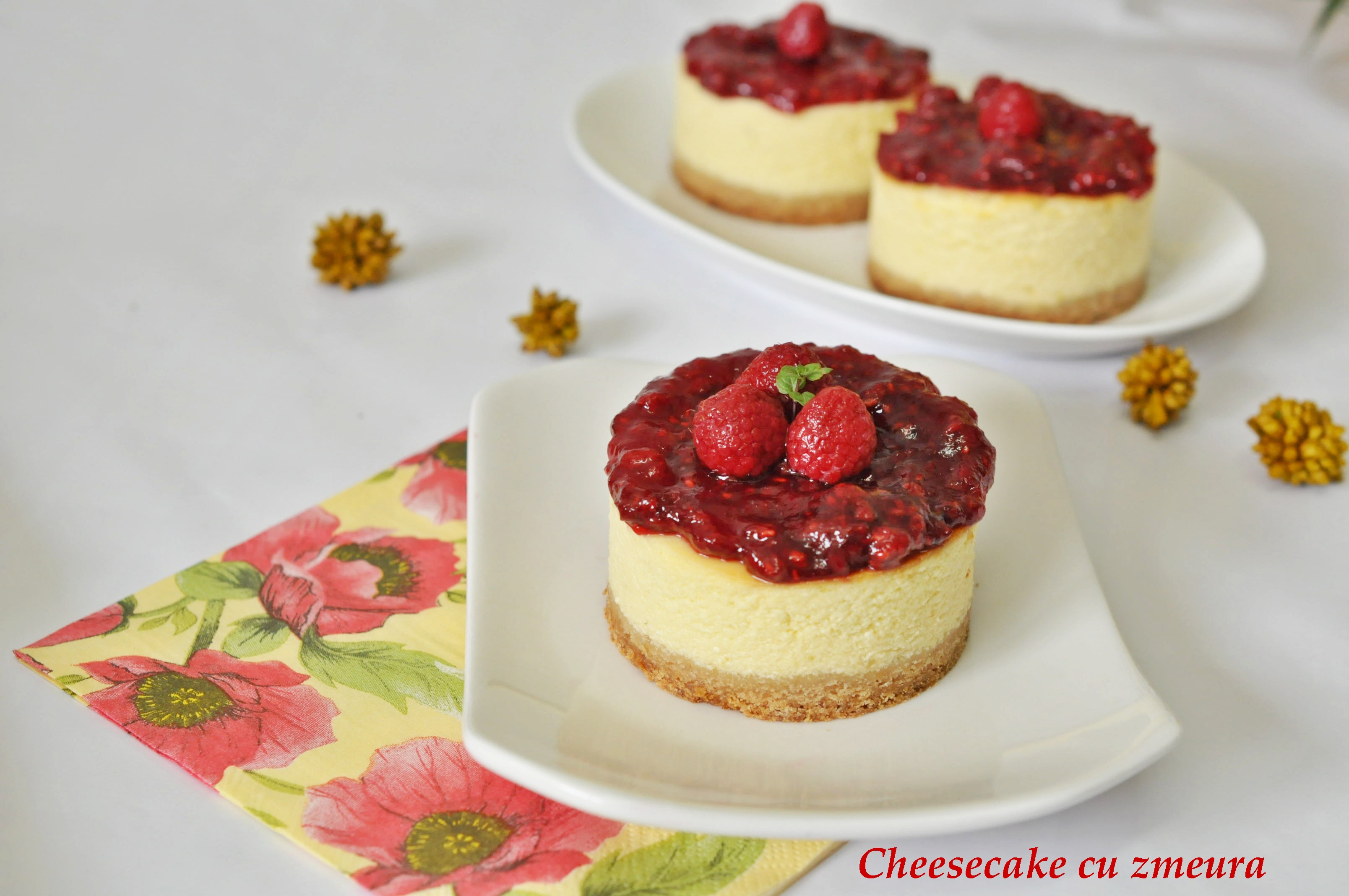 Cheesecake cu zmeura