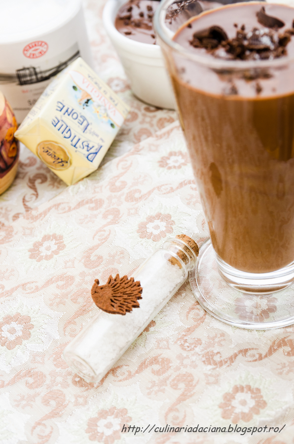 Mousse de ciocolata cu dovleac si fleur de sel