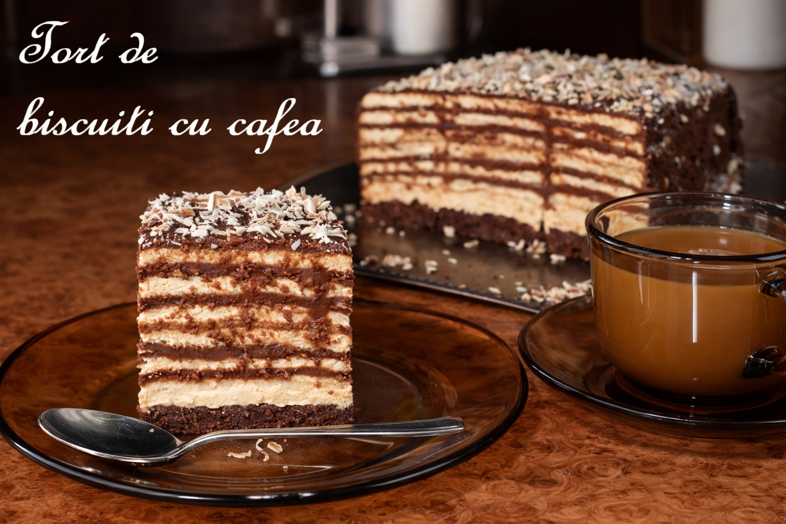 Tort de biscuiti cu cafea