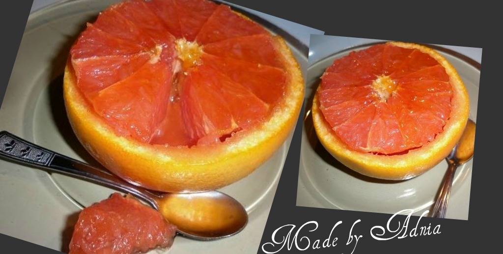 Grapefruit cu miere si menta