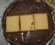 Tort "dobos" cu blat de biscuiti si crema de ciocolata-6