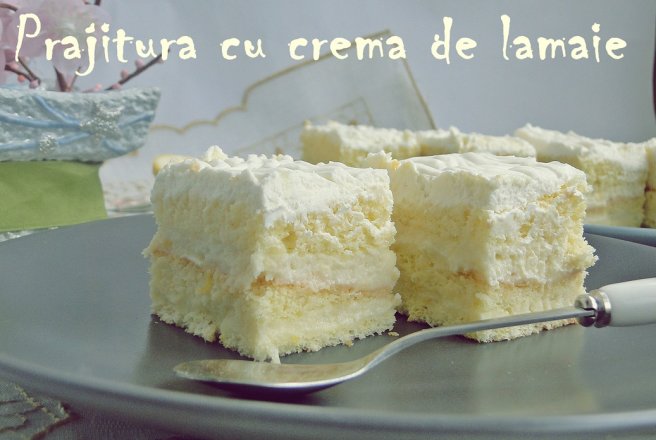 Desert prajitura cu crema de lamaie