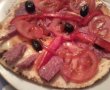 Pizza pe blat de lipie-1