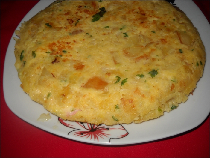 Tortilla cu sunca si cascaval