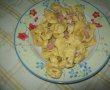 Tortellini cu smantana, prosciutto si mazare-1