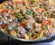 Tagliatelle gratinate cu carne si ciuperci de padure-6