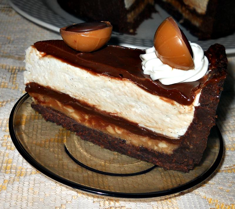 Triple Chocolate Toffifee Cheescake