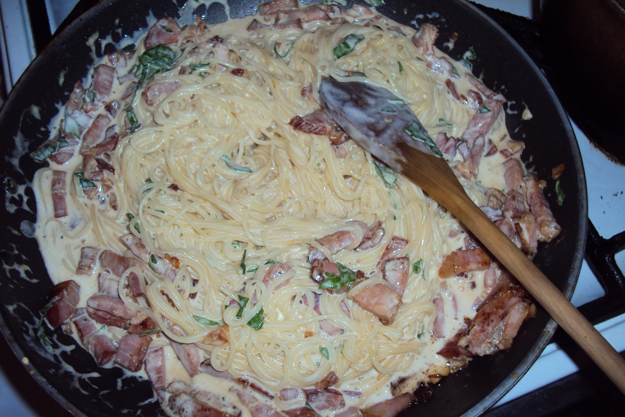 Spaghette carbonara