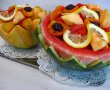 Salata de fructe in cupe de pepene-6