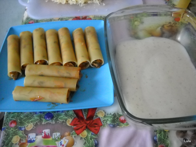 Cannelloni cu fructe de mare