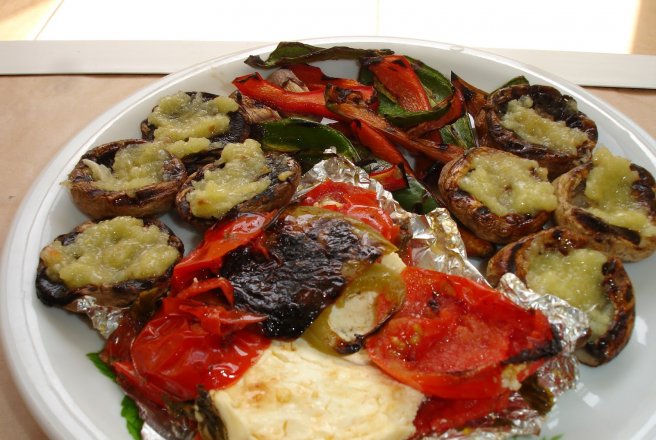 Branza feta la gratar