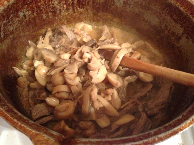 Stroganoff de manzat in lapte de cocos