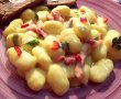 Gnocchi cu bacon şi sos de smântână, reţeta simplă, foarte rapidă, săţioasă şi foarte gustoasă-3