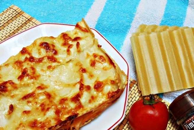 Lasagna cu piept de pui si ciuperci