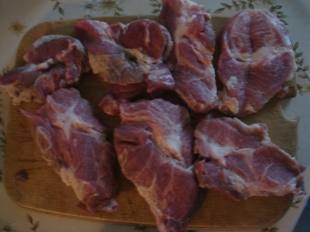 Carnita de porc fripta si caramelizata