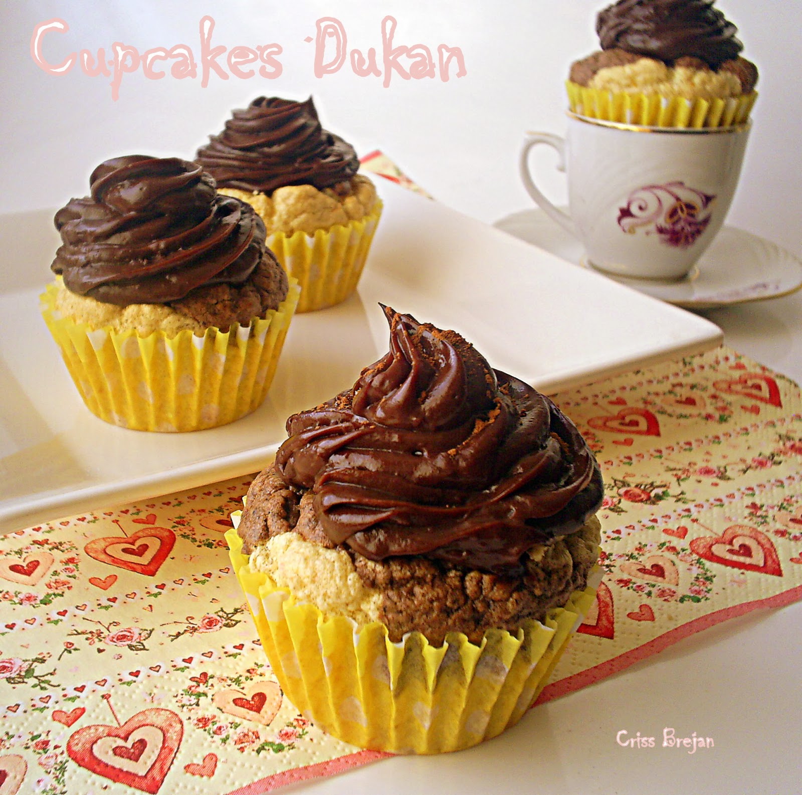 Cupcakes cu ciocolata - Dukan