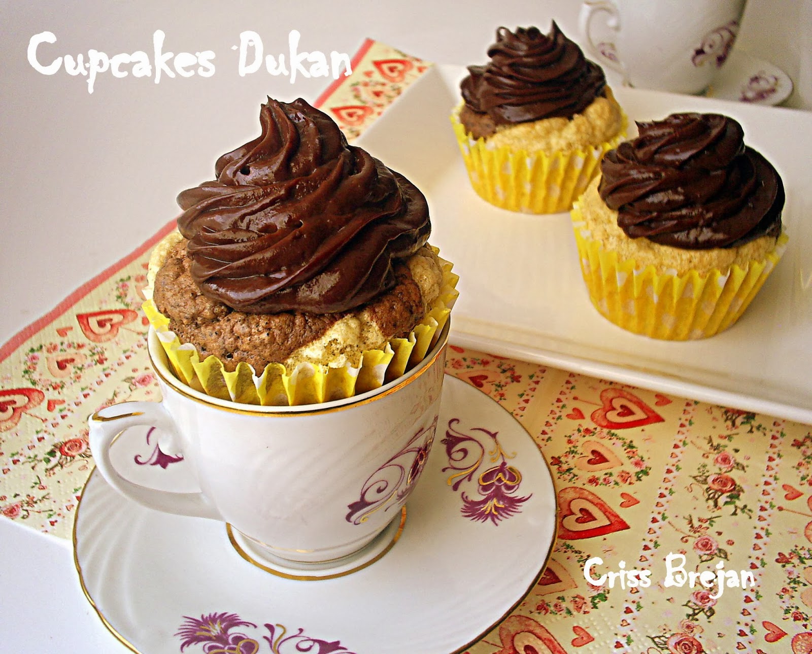 Cupcakes cu ciocolata - Dukan