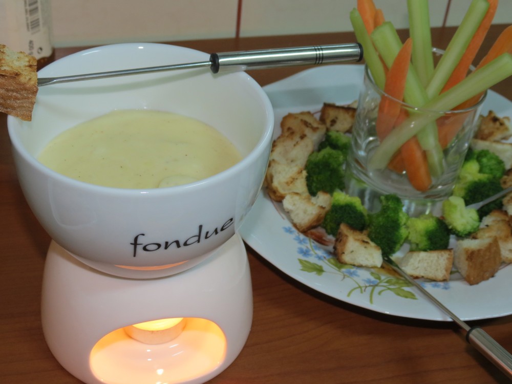 Fondue cu branza Delaco si legume