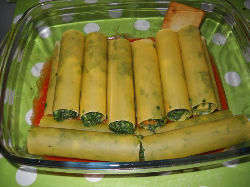 Cannelloni cu spanac