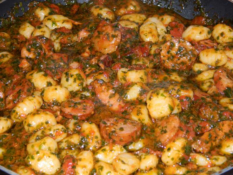 Gnocchi cu leurda